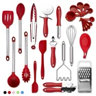 Kitchen Utensil Set 25Piece Cooking Utensils Silicon and Stainless Steel Nylon Non-stick Spatula Set Baking Tool Set Gift