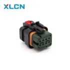 8 way automotive connector TYCO AMP green lock terminal harness 776494-4