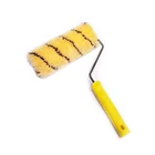 Wall decorative black plastic handle refill paint acrylic roller brush for wall painting