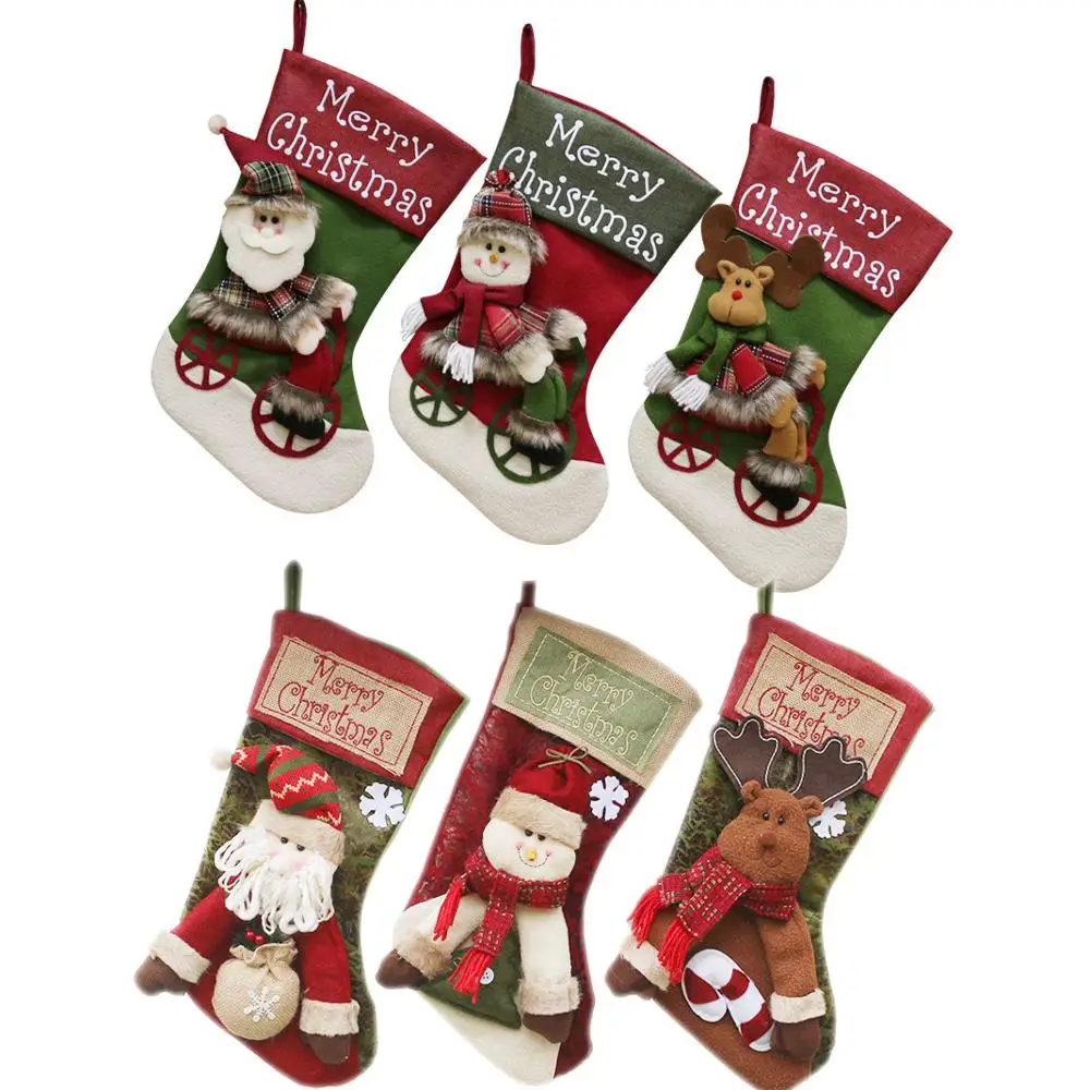animal christmas stocking for decoration