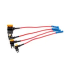 Support 12V 24V Standard Add A Circuit Fuse Tap Piggy Back Blade Holder Plug Socket Car Pack