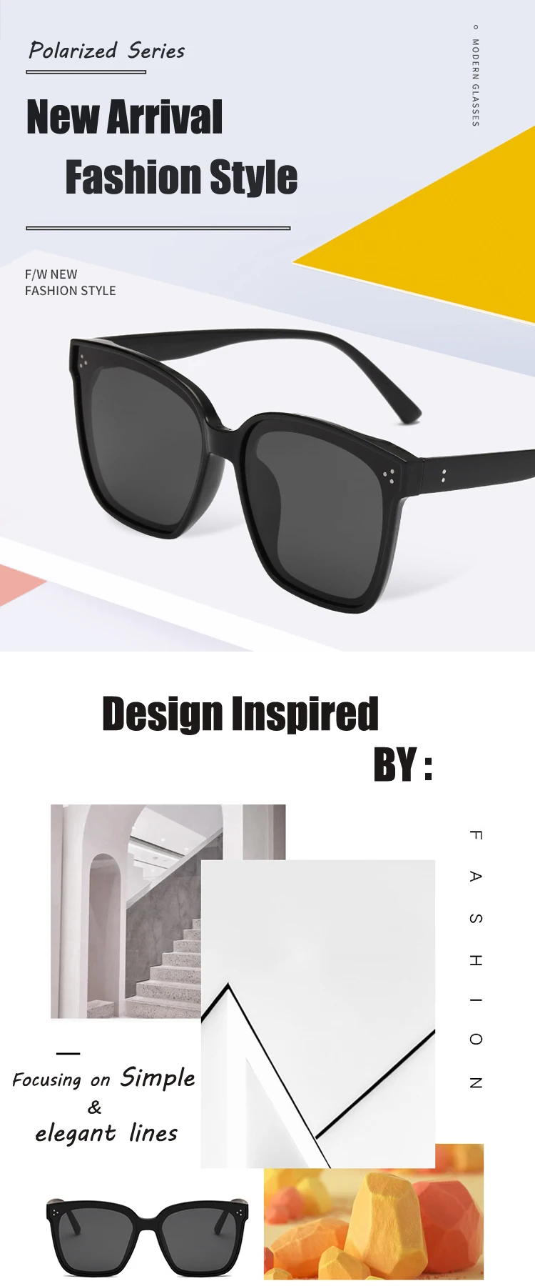 2021 Newest Wholesale Trendy Large Big Frame Sunglasses Polarized Fashion Tr90 Shades Sunglasses