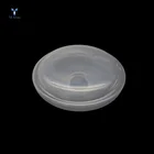 Mouth blown opal white glass lamp shade with neck opening
