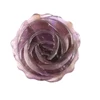 gemstone amethyst carved rose flower beads for pendant
