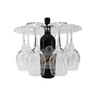 Amazon hot sales home decor acrylic 8 bottles wine glass holder rack