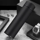 24 Hrs Heat Insulated Double Wall Vacuum Flask Thermos Coffee 17oz Stainless Steel Water Bottle With Tea & Coffee Filter