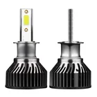 2020 2PCS S6 H3 COB LED Fog Light Auto Lamp DRL Headlight Bulb Kit C6 S2 F2 HB4 9006 Auto Headlamp H1 H7 H11 9005 9012
