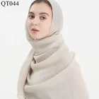 Custom Fashion Plain Scarves Shawls Wholesale Cotton Muslim Crinkle Hijab Scarf For Women