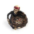 Gift Yufan JL-153S Personalized Skeleton Pirate Series Smoking Resin Ash Tray Creative Novelty Ashtray Wholesale Gift