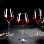 Clear Wine Glass Glass Slant Mouth Creative Crystal Clear Wine Glass Bordeaux Cup Burgundy Wine Cup