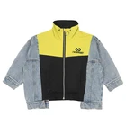 Baby jeans patchwork zipper shirt boy fashionable autumn clothes fashion clothes for children coat