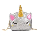Sequin Unicorn Chain Shoulder shopping bags for ladies hand makeup bags