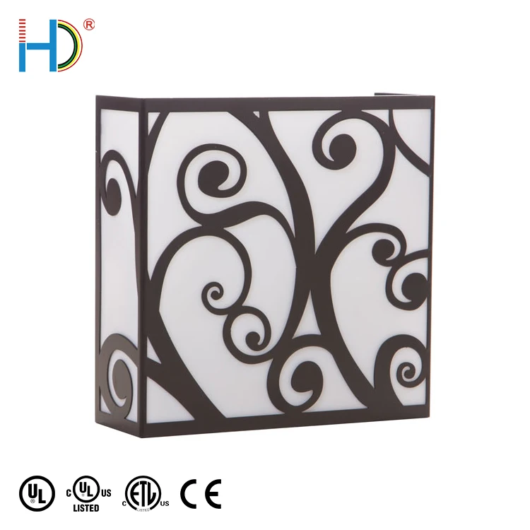 Designer Modern Fancy Compound White Acrylic Bronze Wall Lighting For Hotel