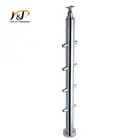 stainless steel and glass indoor staircase handrail (MP-F1312A)
