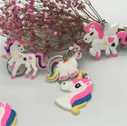 Custom Metal Ring Cartoon Keyring 3d Pvc Animal Key Chain Soft Souvenir Keychain
