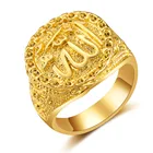 Gold Ring Silver Rings Quality Jewelry Wholesale Retro 10g Muslim Zinc Alloy Silver Gold Rings for Men and Women