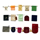 drawstring jewelry packaging bags gift pouch with logo organizer