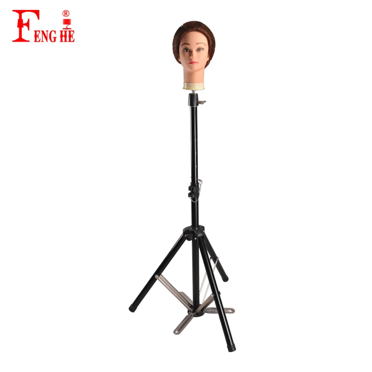 Salon mannequin head tripod for hairdressing