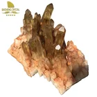 Wholesale natural Smoke quartz Citrine clear Large crystal clusters