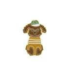 Wholesale fashion custom men brooch lapel pins enamel dog brooch