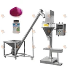 Can Tin Jar Bottle Protein Powder Powder Packing Machine with Conveyor