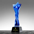 Awards Plaque Award New Folk Art Star Shaped Crystal Awards Trophy Plaque Crystal Trophy Award