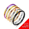 Very fine titanium stainless steel couple ring light face Korean version of the ladies tail ring
