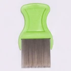 Lice Hair Wholesales Stainless Steel Teeth Lice Nit Flee Cleaner Plastic Hair Comb