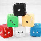 Custom Design multiple colour emoji dice Plush Toys Emoji Keychain Dice Toy