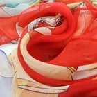 Latest Accept Customized Scarf Factory China Latest Printing Silk Fabric Scarves Sunscreen