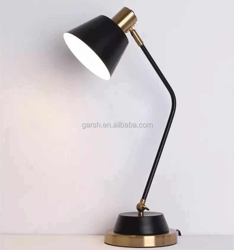black and gold table lamp