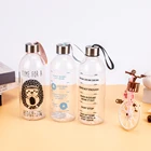 1000ml BPA free custom logo tritan water bottle retail portable sports plastic drinking water bottles with strap