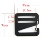 Metal Buckle Bag Buckle Metal Hook Buckle 25/47mm Hot Metal Belt Hook Aluminum Strap Slider Buckle For Bag