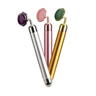 Beauty Amazon Hot 24k Golden Electric Pulse Vibration Rose Quartz Jade Facial Massager Tools Energy Beauty Bar