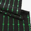 Small green squares and circles green metallic stretch polyester green sequin fabric dye