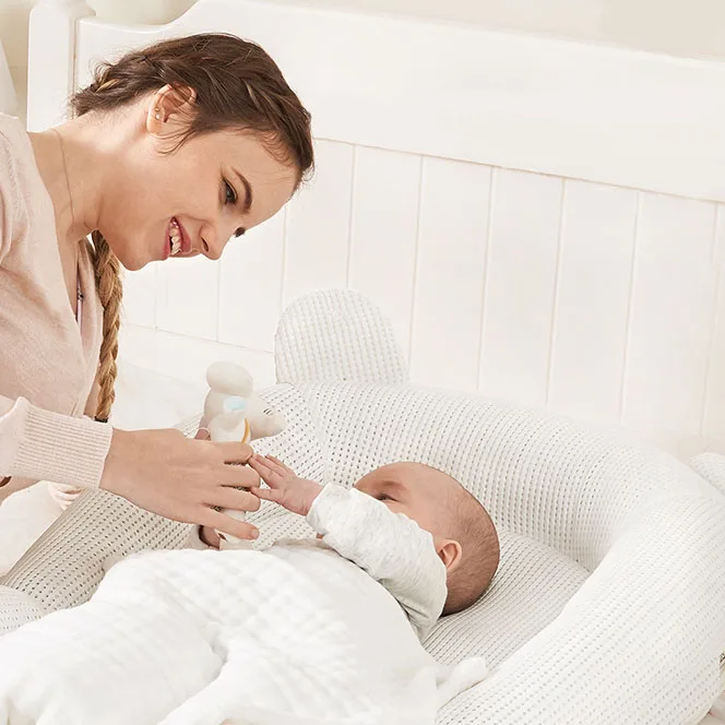 baby nest with mosquito net