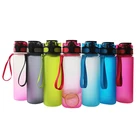 Sports Fitness Workout Plastic Tritan Water Bottle with Time Markings & Measurements 1000ml/32OZ