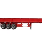 bulk cargo flatbed cargo drop deck semi trailer with side panels
