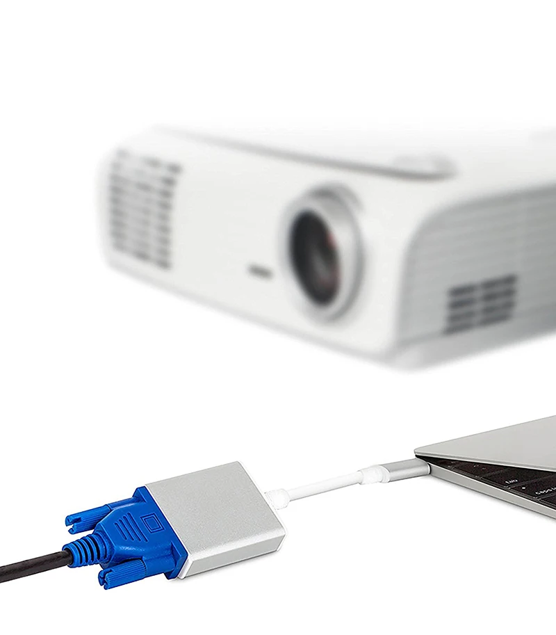 USB 3.1 Type C To VGA Adapter Connecting Digital Cable Reversible For Macbook 12 Inch Converter Adapters - ANKUX.COM