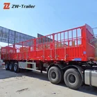 Axle Transport Bulk Cargo Fence Semi Trailer