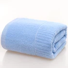 High Quality Cheap Soft Home Blue Bath Towel 100% Cotton Set