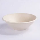 Biodegradable and compostable sugarcane pulp HG 32OZ salad bowl