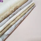 Shaoxing manufacture jacquard woven fabric polyester metallic soft fabric