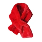Scarf Rex Rabbit Rabbit Fur Scarf Fashion Winter Short Style Lady Fur Scarf Fake Rex Rabbit Fur Scarf