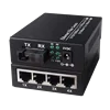 factory price 10/100/1000Mbps mini gigabit Ethernet switch 1 fiber port to 4 rj45 gigabit fiber switch 4 port fiber switch