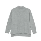Sweater Cashmere 100% Cashmere Sweater Women Cable Knit Half-turtleneck Pullover Women Sweater 100% Cashmere
