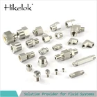 Tube Butt Hikelok SS Female Tee 1/8 In To 1 Inch NPT Thread Male Pipe To Tube Butt Weld Union Gasket Joint