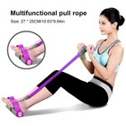 Yoga Fitness Body Trimmer Foot Multi-Function Tension Sit-up Pull Rope Elastic Resistance Bands Gym