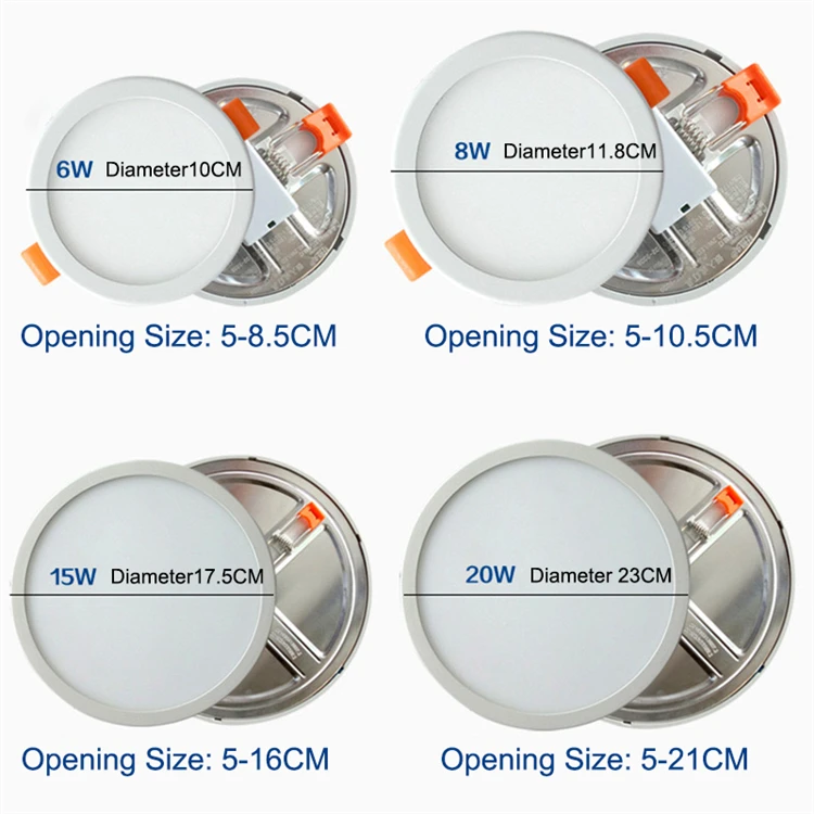 Slim Recessed Mounted Ceiling Downlight LED Panel Light