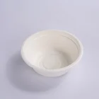 350 ml Biodegradable Sugarcane round bowl bagasse pulp bowl for soup paper tableware